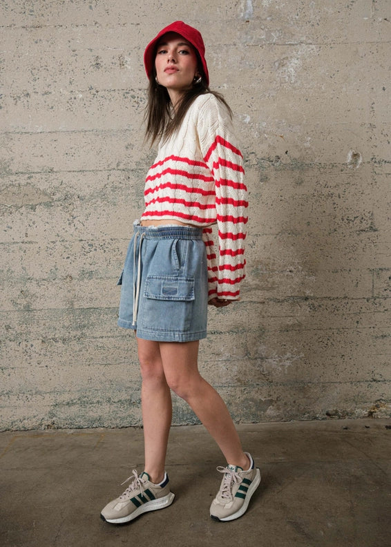 Effie Denim Cargo Shorts - alldeserved.com