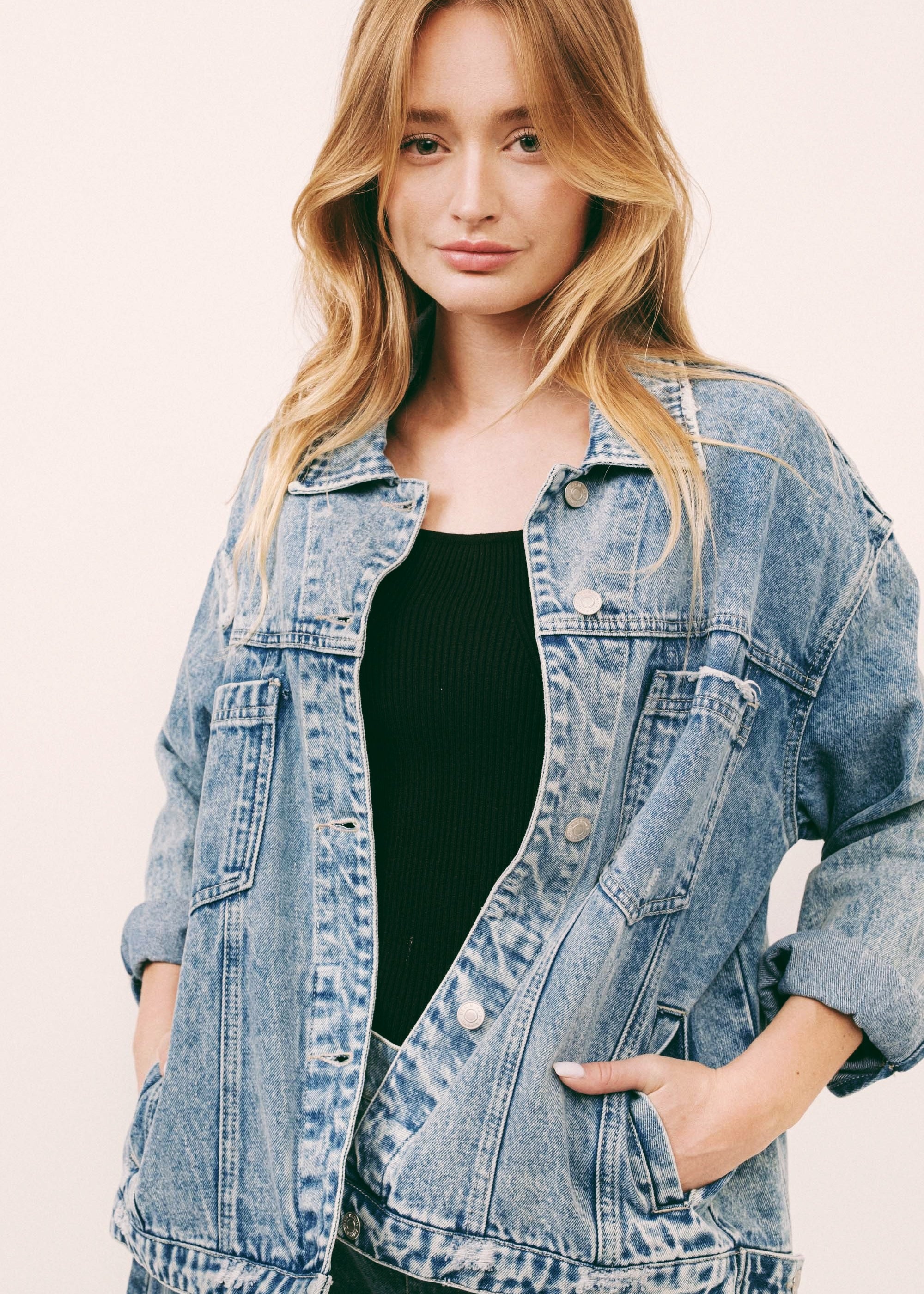 Porta Swing Oversized Denim Jacket - alldeserved.com
