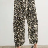 Good Luck Barrel Jeans - Leopard