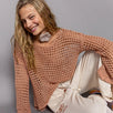 Hailee Mesh Knit Sweater Top - alldeserved.com