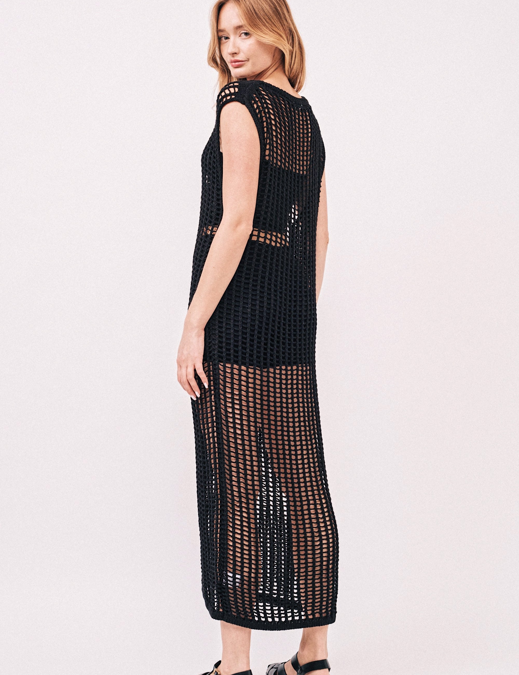 Sahara Mesh Sweater Dress - alldeserved.com