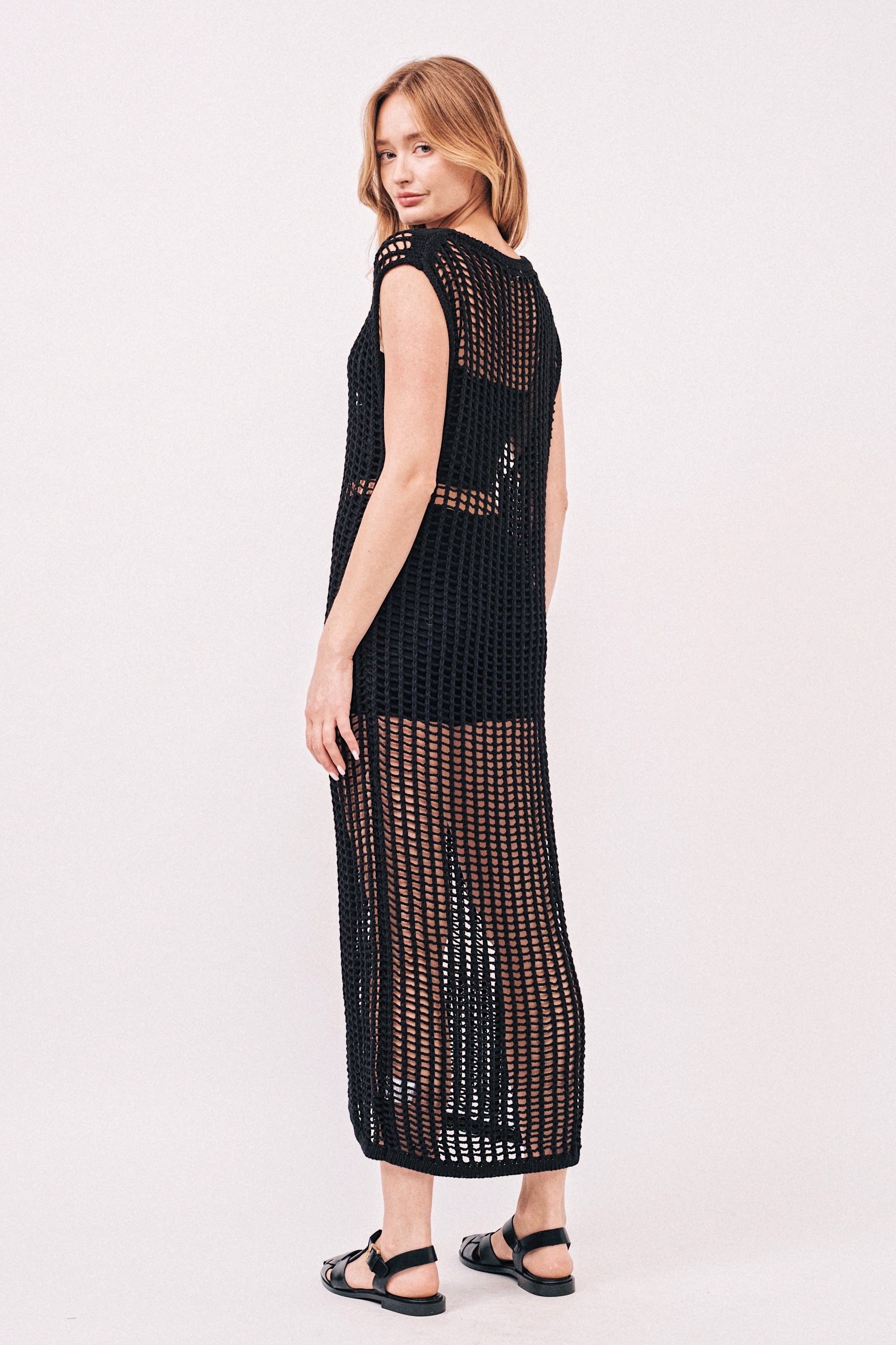Sahara Mesh Sweater Dress - alldeserved.com