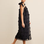 Arianna 3D Dot Midi Dress - alldeserved.com