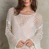 Hailee Mesh Knit Sweater Top - alldeserved.com