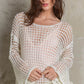 Hailee Mesh Knit Sweater Top - alldeserved.com