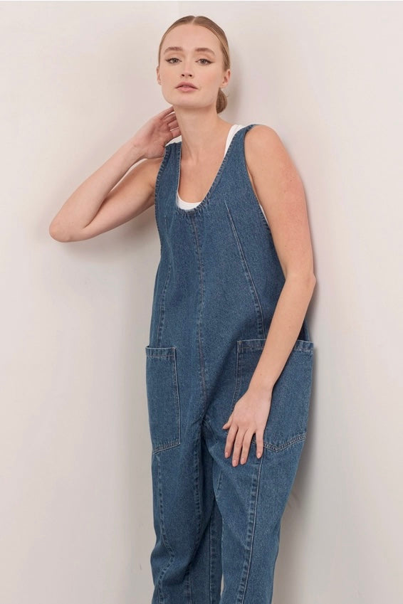 High Roller Denim Jumpsuit - alldeserved.com