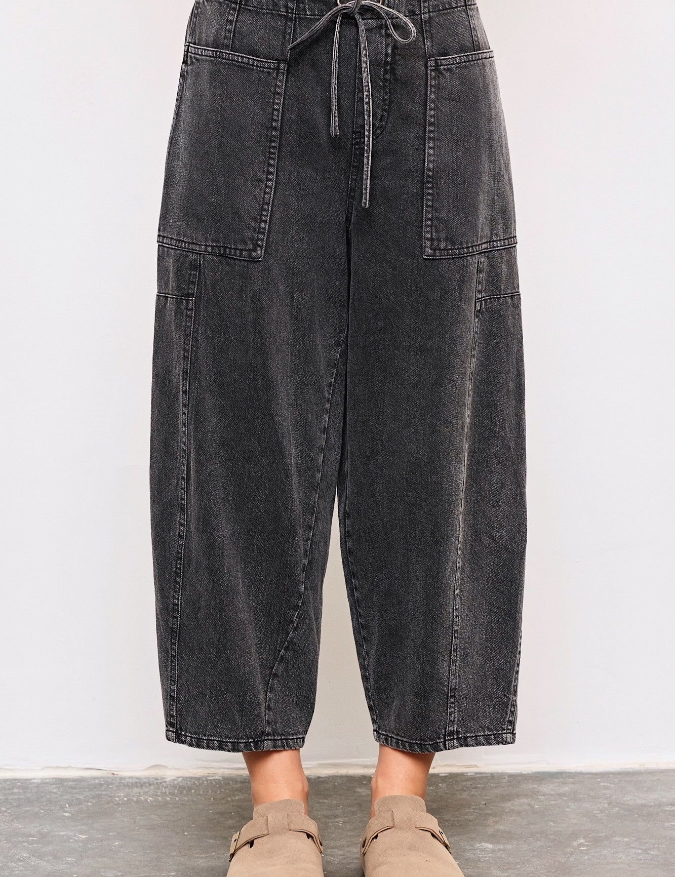 Moxie Washed Barrel Pull-On Pants - alldeserved.com