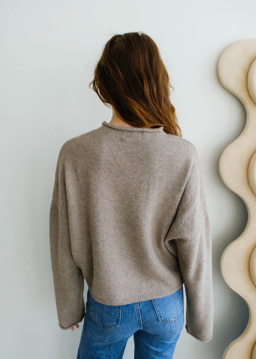 Hailey Button Down Cardigan - Mocha