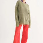 COZY Distressed Loose Pullover Sweater - alldeserved.com