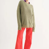 COZY Distressed Loose Pullover Sweater - alldeserved.com