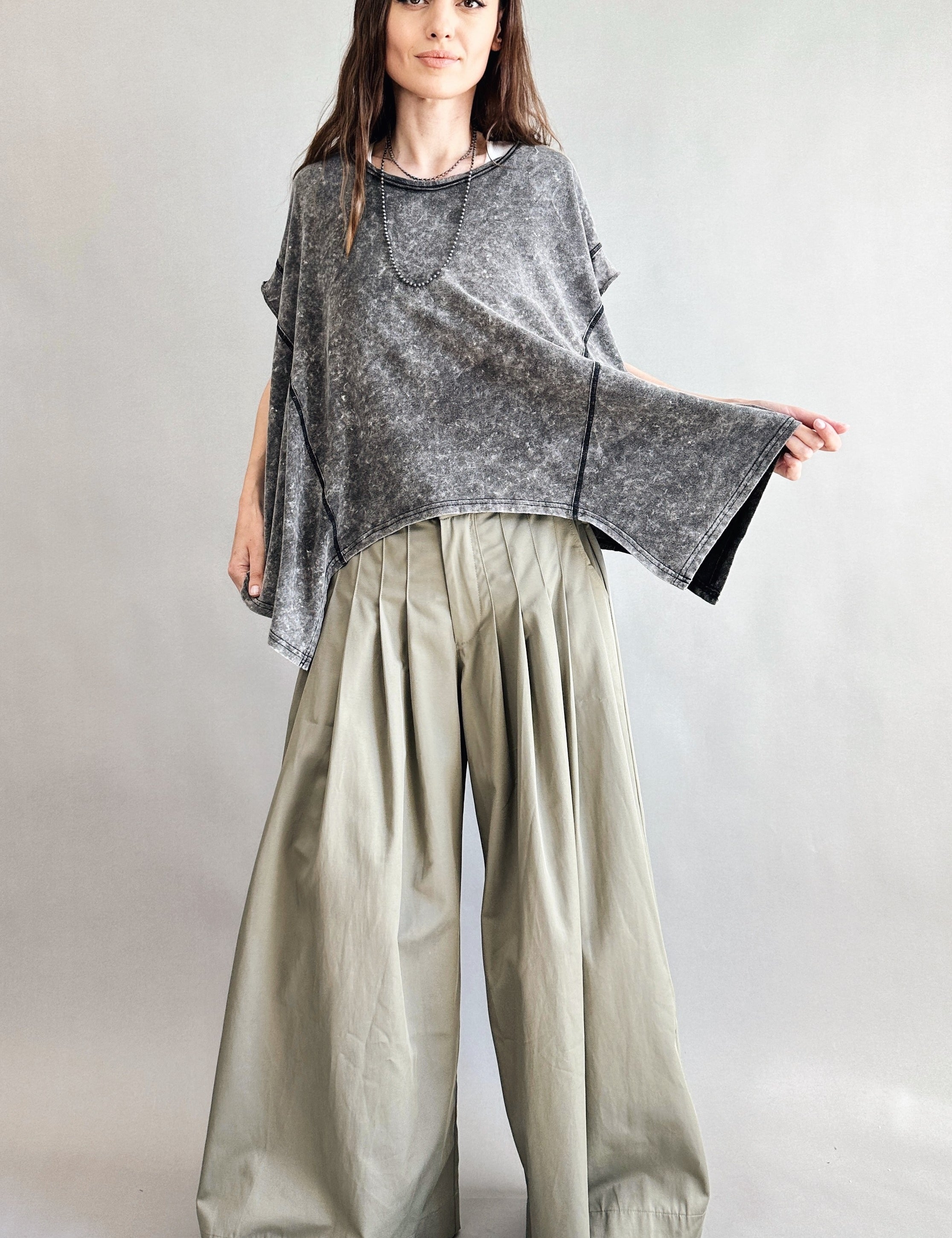 Trinity Flowy Oversized Top - alldeserved.com