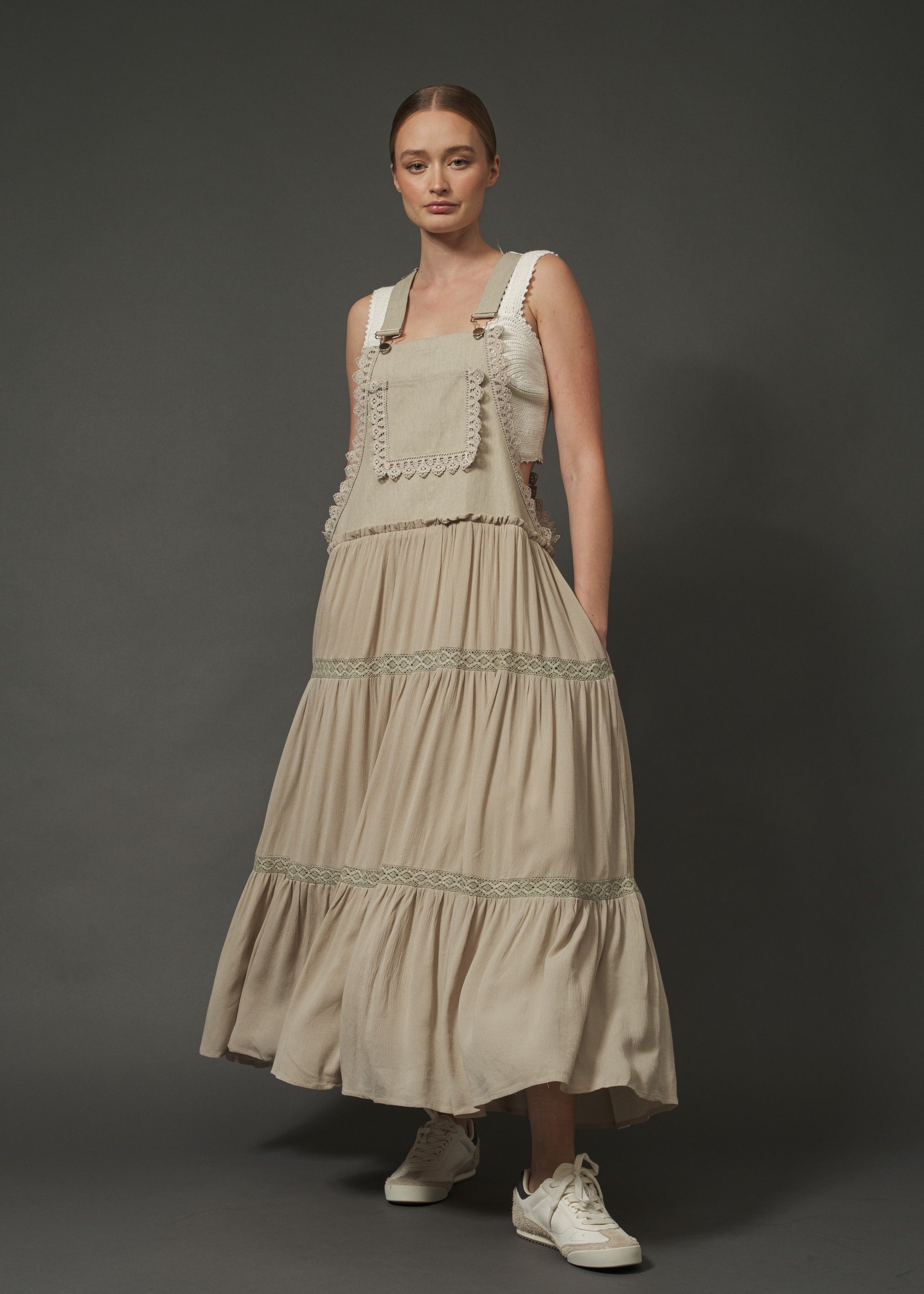 Willow Tiered Overall Dress - alldeserved.com