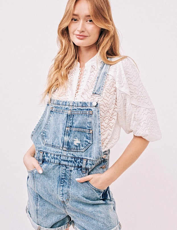Ziggy Stardust Denim Shortall Jumpsuit - alldeserved.com