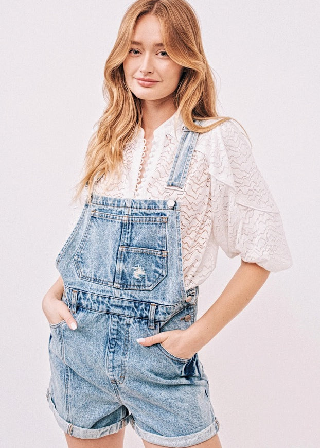 Ziggy Stardust Denim Shortall Jumpsuit - alldeserved.com