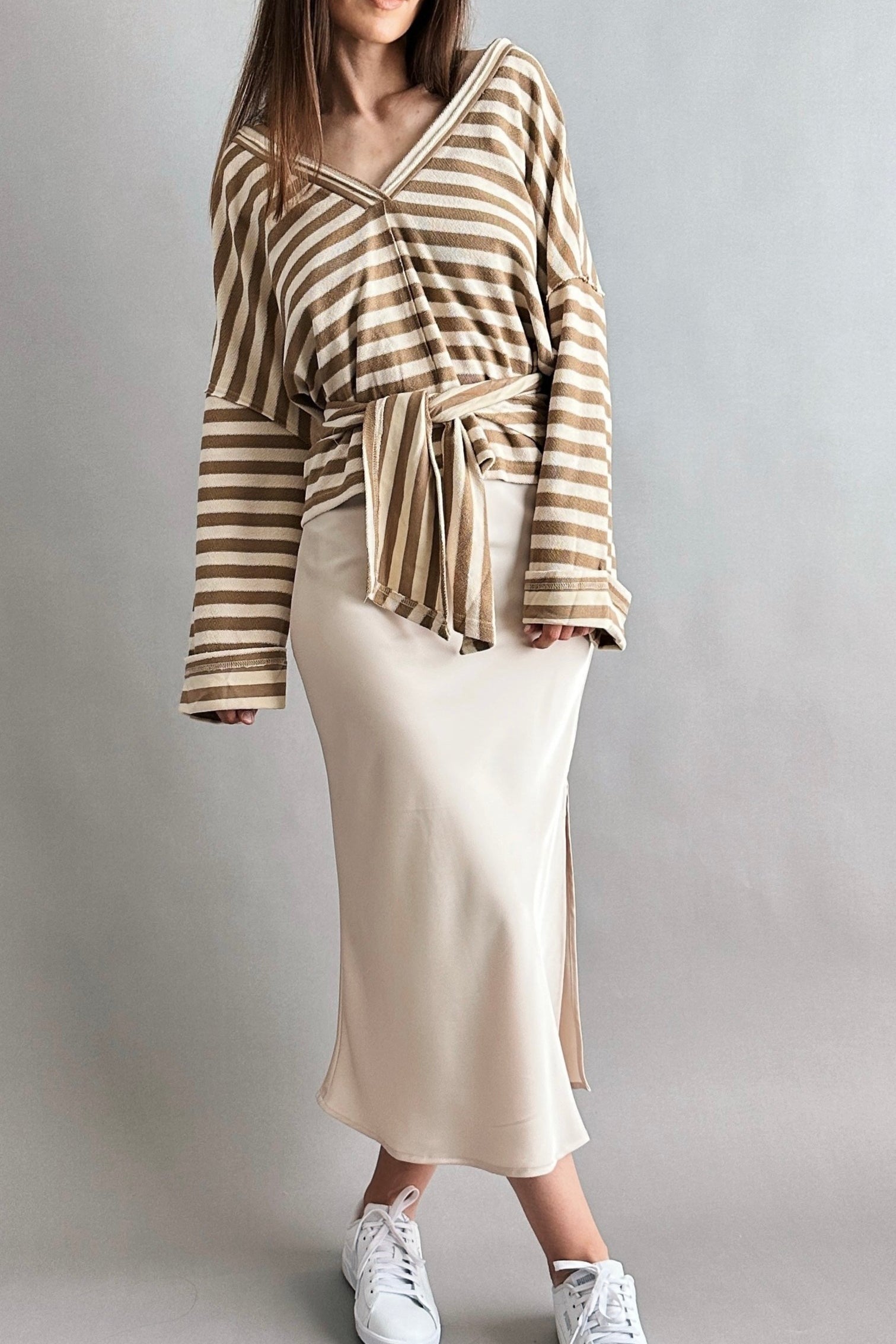 Main Street Satin Midi Skirt - alldeserved.com