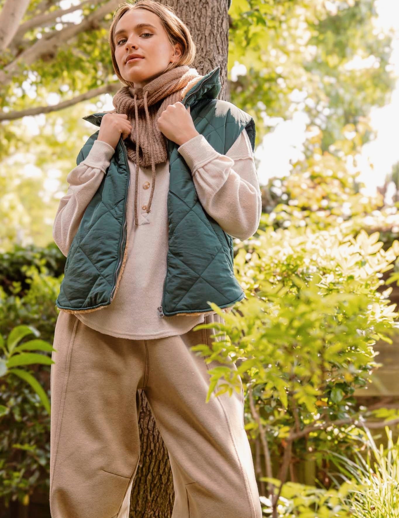 Cozy Trails Fleece Puffer Vest - alldeserved.com