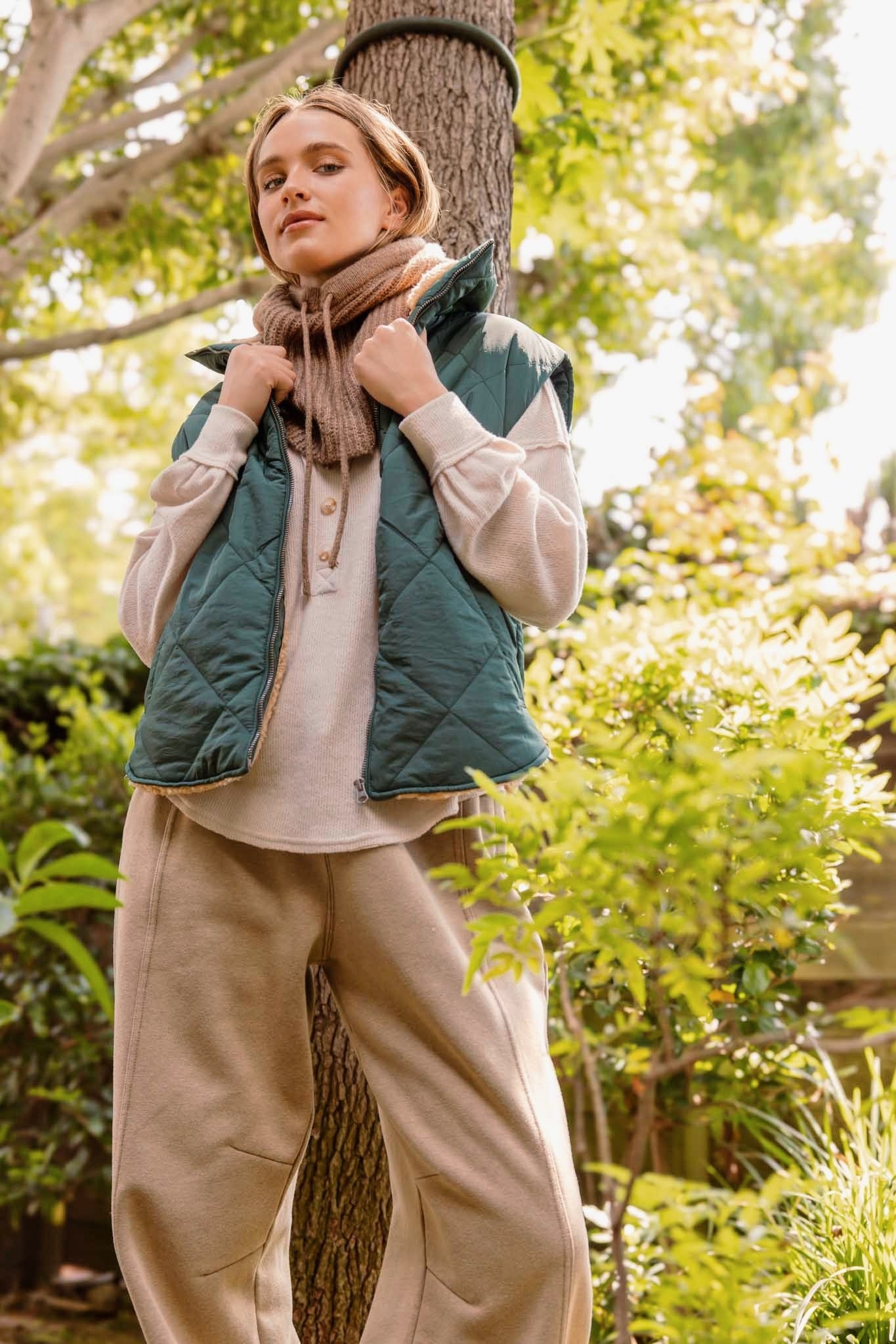 Cozy Trails Fleece Puffer Vest - alldeserved.com