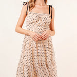 Perfect Day Tiered Polka Dot Midi Dress - alldeserved.com