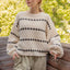 Textured Knit Balloon Sleeve Sweater - alldeserved.com