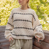 Textured Knit Balloon Sleeve Sweater - alldeserved.com