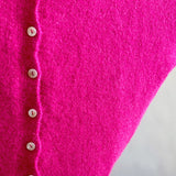 Hailey Button Down Cardigan - Fuchsia