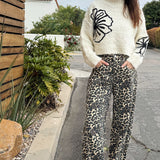 Floral Street Cropped Sweater - Ivory
