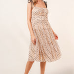 Perfect Day Tiered Polka Dot Midi Dress - alldeserved.com