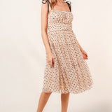 Perfect Day Tiered Polka Dot Midi Dress - alldeserved.com