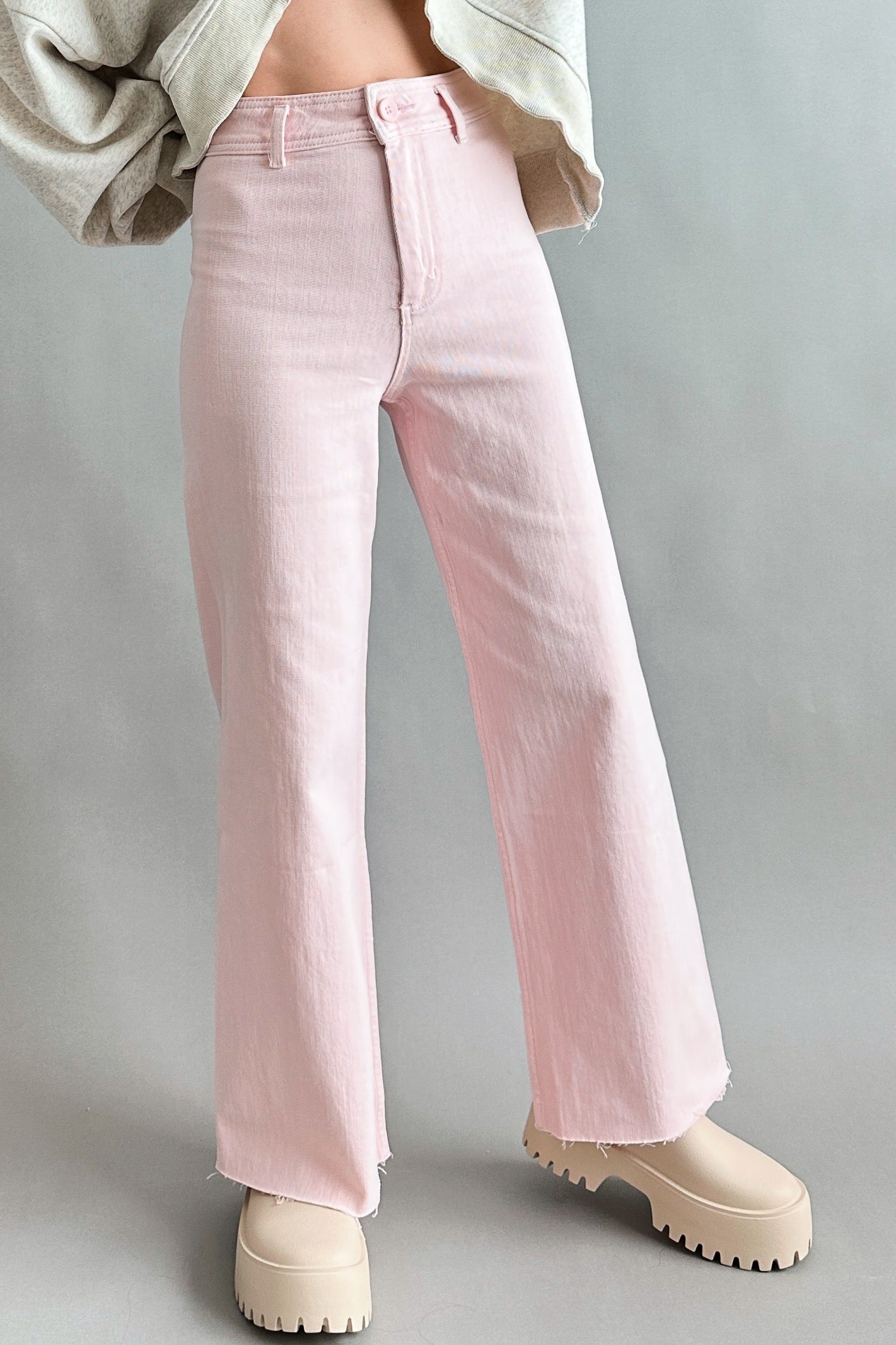 Wild Honey Straight Wide Leg Denim Pants - alldeserved.com