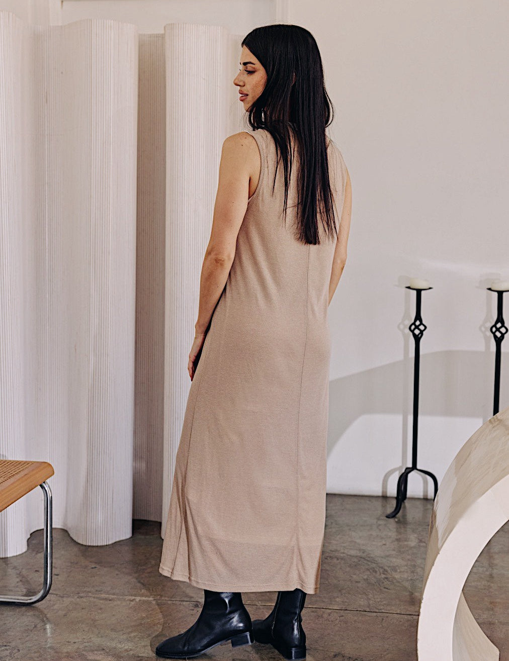 Mona Long Midi T-Shirt Dress - alldeserved.com