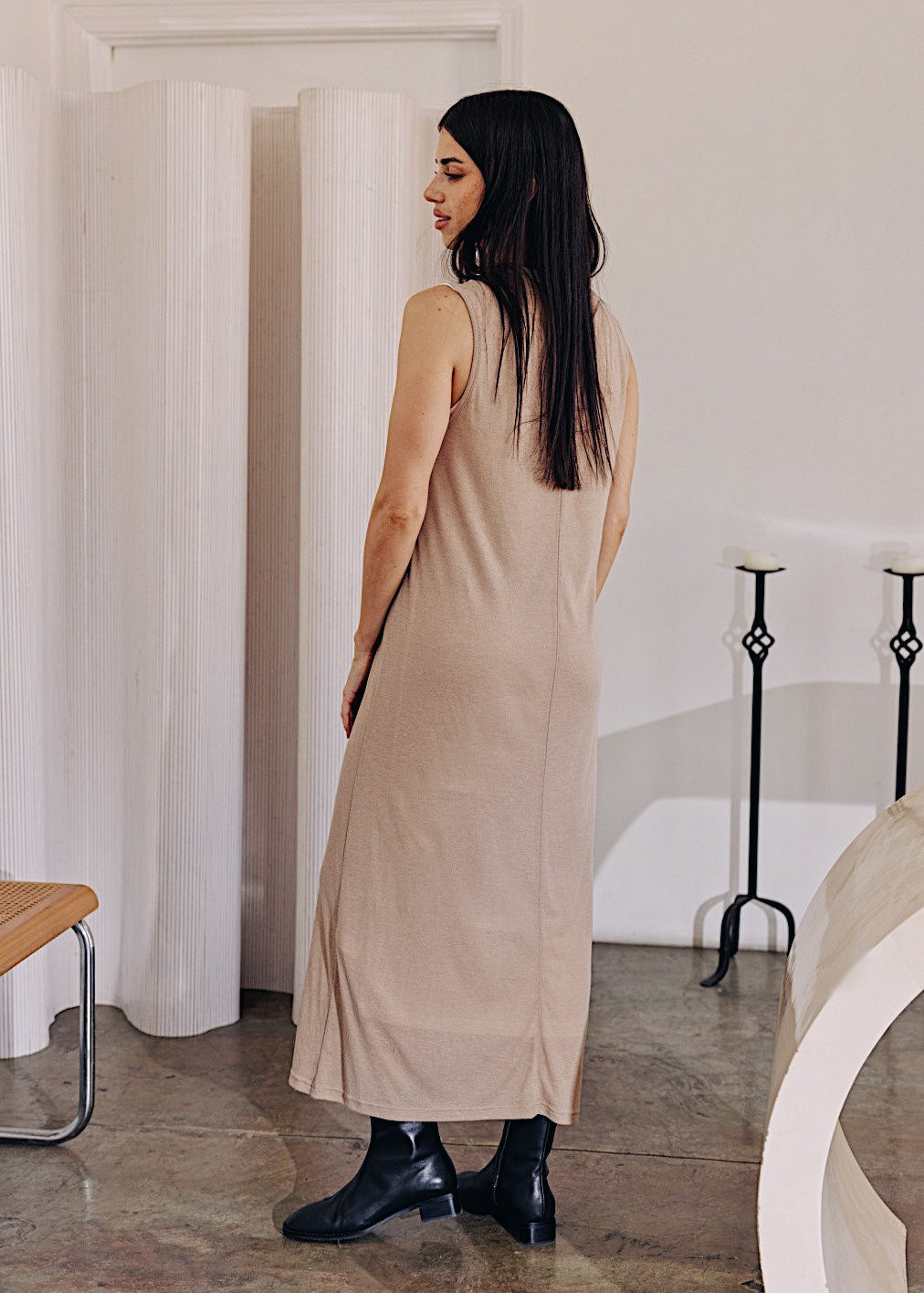 Mona Long Midi T-Shirt Dress - alldeserved.com