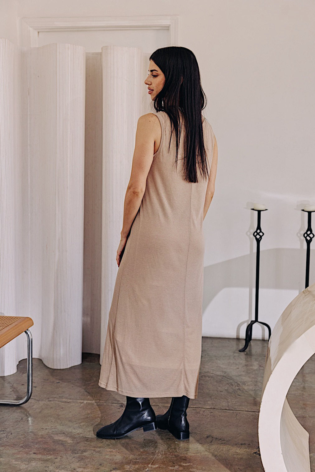 Mona Long Midi T-Shirt Dress - alldeserved.com