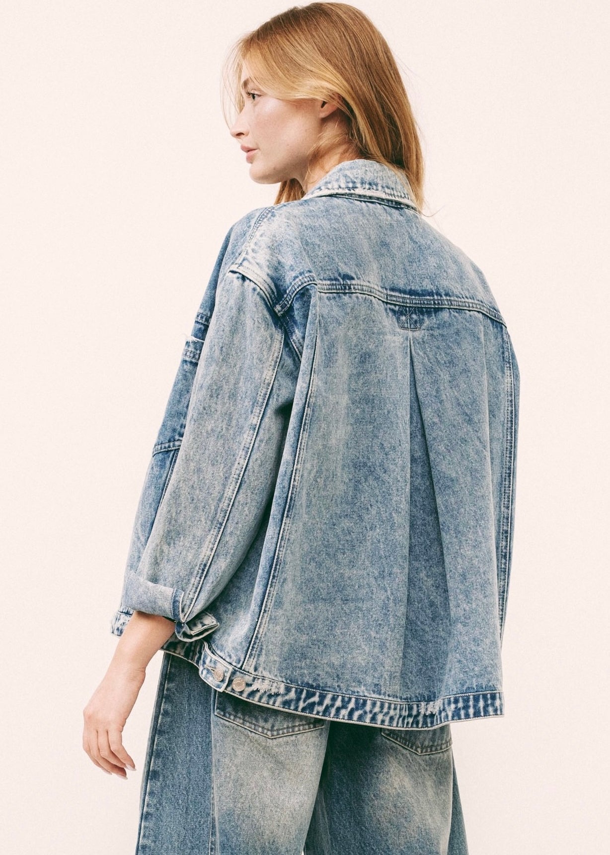 Porta Swing Oversized Denim Jacket - alldeserved.com