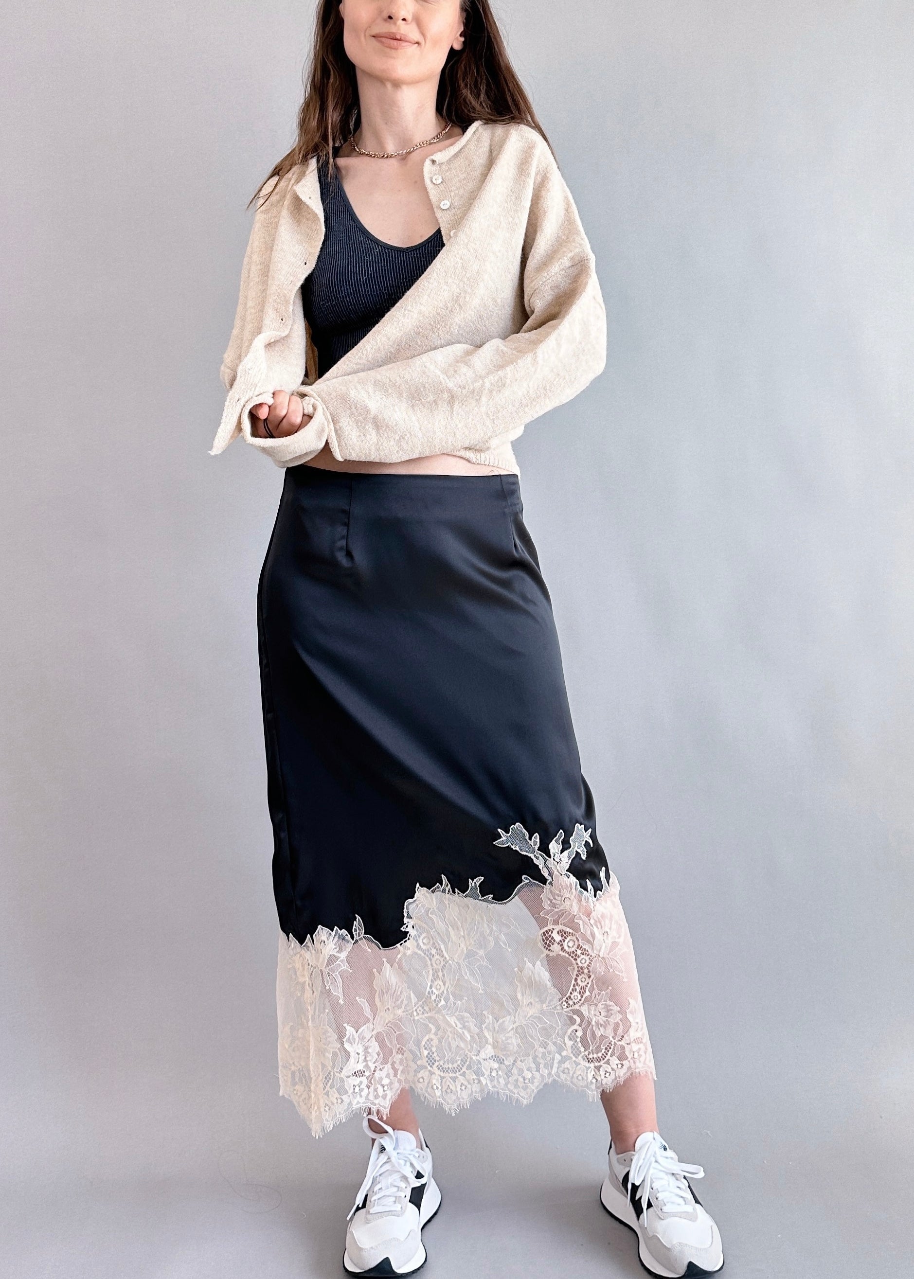 Bali Moon Satin Lace Skirt - alldeserved.com