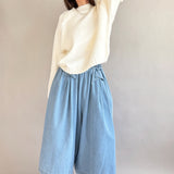 Cozy Fringe Sweater - Cream