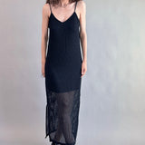 Celeste Lined Mesh Long Dress - alldeserved.com