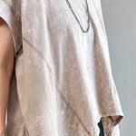 Trinity Flowy Oversized Top - close-up details