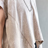 Trinity Flowy Oversized Top - close-up details