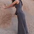 Charcoal Comfy Stretch Midi Skirt - alldeserved.com