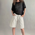 Donnie Wide-Leg Denim Bermuda Shorts - alldeserved.com