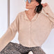 Things Between Piper Cardigan Natural - lifestyle front view