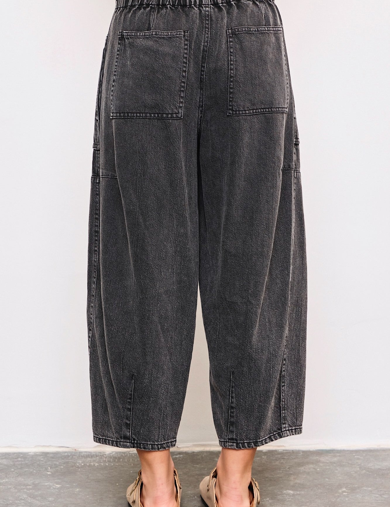 Moxie Washed Barrel Pull-On Pants - alldeserved.com