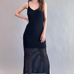 Celeste Lined Mesh Long Dress - alldeserved.com