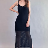 Celeste Lined Mesh Long Dress - alldeserved.com