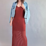 Celeste Lined Mesh Long Dress - alldeserved.com