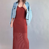 Celeste Lined Mesh Long Dress - alldeserved.com
