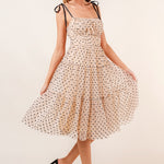 Perfect Day Tiered Polka Dot Midi Dress - alldeserved.com