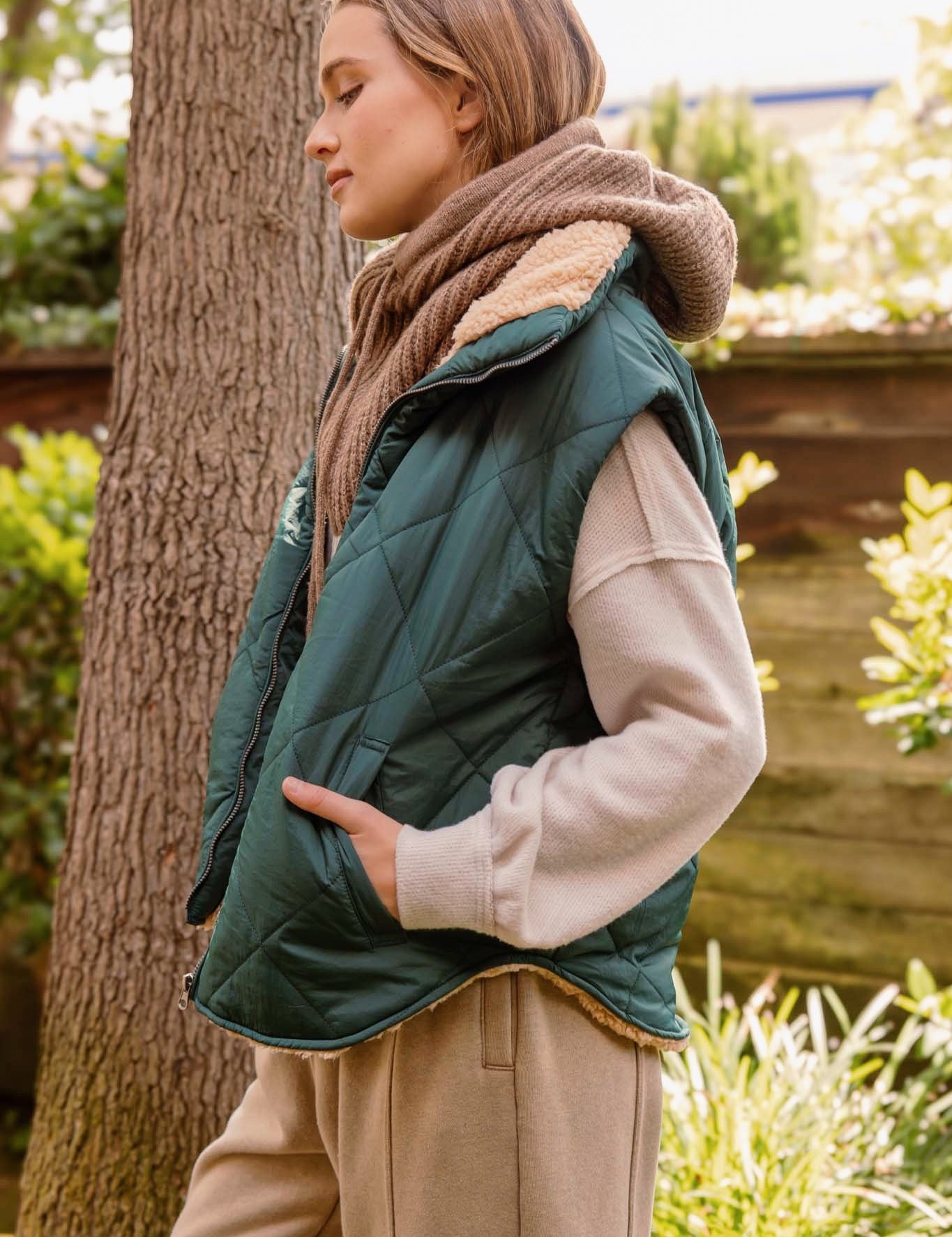 Cozy Trails Fleece Puffer Vest - alldeserved.com