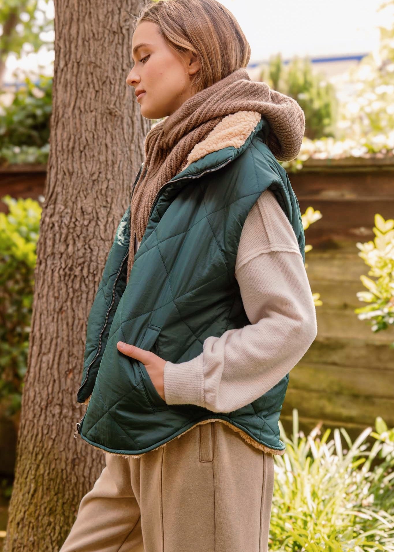 Cozy Trails Fleece Puffer Vest - alldeserved.com