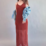 Celeste Lined Mesh Long Dress - alldeserved.com